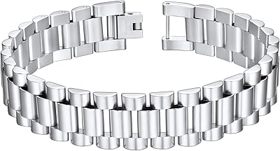 Man in stainless steel-plated gold 18-carat-snorkel metallic thick bracelet custom engraved with tool.. Order today, receive this week — shopping with DIAYTAR Nigeria is that simple.
