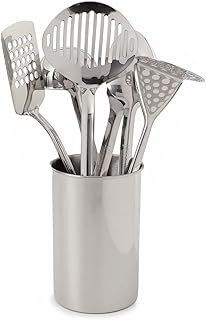Set of stainless steel kitchen utensils Life Smile 7 pieces.. DIAYTAR NIGERIA: Your affordable gateway to thousands of products delivered within a week.