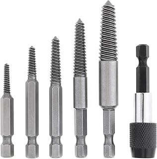 Damaged screw extractor kit, 6 parts, broken pipe screw kit with fast change tool kit, 1/4 "precision screw withdrawal tool".. Nigeria's favorite online shopping platform, DIAYTAR offers unbeatable prices and delivery within a week.