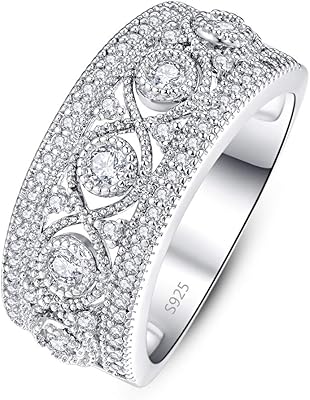 Sterling 925 Silver Women's Ring, composed of 5 brilliant white topaz round precious stones with a hollow design for engagement and wedding, metal.. Discover endless possibilities with DIAYTAR NIGERIA's comprehensive catalog and reliable delivery service.