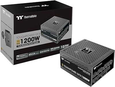Alimentation standard thermaltake tough power gf3-1200w, plus de 80 modules atx 3.0 full gold sli/crossfire ready, connecteur 12vhpwr pcie gen 5 inclus - noir, 1200.. Discover endless possibilities with DIAYTAR NIGERIA's comprehensive selection and reliable shipping.