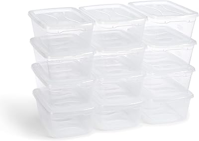 Rubbermaid Clever Store Lot of 12 transparent plastic storage boxes.. Your new favorite way to shop online — DIAYTAR Nigeria.
