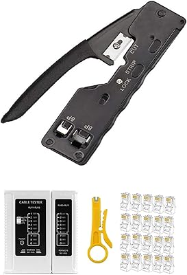 Kit of all-in-one DKURVE® RJ45 Ethernet cutting set with 1.. DIAYTAR NIGERIA: Your affordable shopping destination with thousands of products delivered in days.