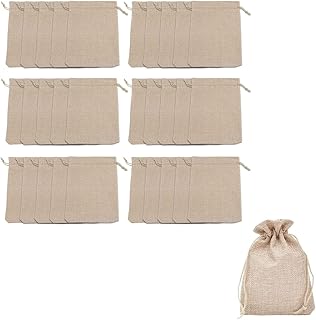 Jute gift bag with tightening cord, 7 to 9 cm, long -range reusable gift bags, jute bags, wedding gifts, birthday gift bags by WSUZEDG.. DIAYTAR NIGERIA: Connecting Nigerians with affordable products delivered promptly nationwide.