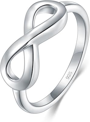 Boruo Wedding Ring In Sterling 925 Sterling Highly polished with infinite symbol, resistant to tarnish, comfortable, size 4-12, Sterling silver.. DIAYTAR NIGERIA: Revolutionizing how Nigerians shop with affordable prices and prompt delivery services.