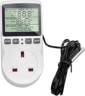 Seosi Digital temperature control thermostat 230V 16A, timer switch with 1.7m sensor, thermostat regulator for fridge, agricultural greenhouse, reptile house.. DIAYTAR NIGERIA puts thousands of products at your fingertips with affordable prices and delivery within a week.