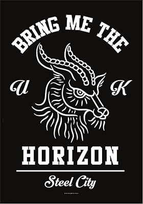 Heart rock goat flag Original Bring Me The Horizon, Fabric, Multicolor, 110 x 75 x 0.1 cm.. DIAYTAR NIGERIA: Making quality accessible to all Nigerians with affordable prices and quick delivery.