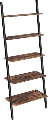 Vasagle scale shelf, 5 level library, for living room, office, kitchen, stable steel, industrial, rustic brown + black.. Nigeria's fastest-growing e-commerce site offers unbeatable prices and delivery within 8 days.