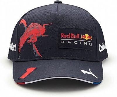 Red Bull Racing Max Verstappen adjustable baseball cap in navy blue and navy blue, single size, one navy, one -sized size.. DIAYTAR NIGERIA: Where affordability and variety meet with convenient delivery within 8 days.