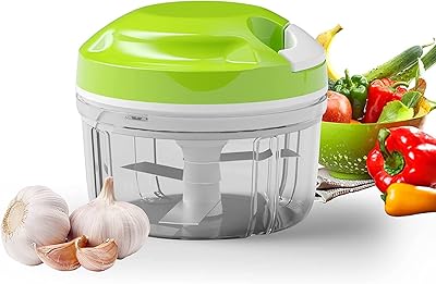 Manual elable garlic chopper, manual chopper, mini powerful manual chopper, mini manual vegetable chopper with culinary robot, onion chopper for nuts, salad puree and pesto.. Experience the ease of modern shopping with DIAYTAR NIGERIA's diverse marketplace delivered promptly.
