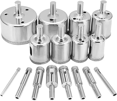 AFUNTA 16 Parts Set of Diamond Holes Deletion Tools Deletion of Diamond Holes for Granite Stone Cutting Tools in Glass Porcelain 6-50mm Porcelain.. DIAYTAR NIGERIA provides endless shopping possibilities with affordable prices and prompt delivery service.