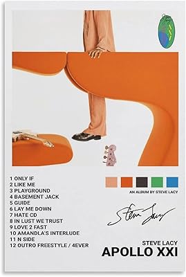 Steve Lacy Apollo XXi posters on canvas to hang, posters on canvas, hanging wall decoration, 12 x 18 inch room decoration (30 x 45 cm).. DIAYTAR NIGERIA delivers happiness in 5-8 days with our affordable and diverse product range.