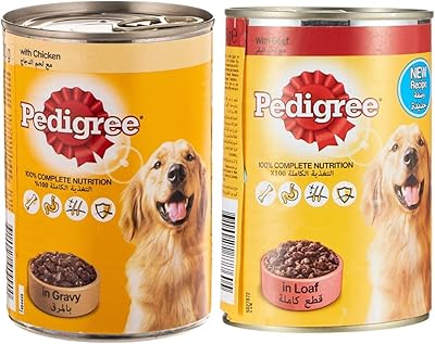 Wet food for dogs pedigree with chicken pieces in sauce, 400 g and damp food for dogs with beef bread, box, 400 g.. DIAYTAR NIGERIA makes online shopping accessible with our comprehensive platform and prompt delivery service.