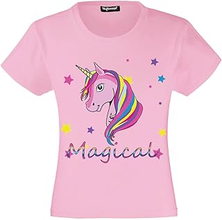 Unicorn t-shirt for girls and children, with innovative design, adapted to children from 3 to 15 years old.. DIAYTAR NIGERIA delivers on convenience and affordability with our reliable nationwide shipping.