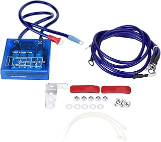 OTO 12V voltage regulator kit with 3 earth and truck earth cables (blue) + car voltage stabilizer + car voltage stabilizer.. From office supplies to fashion — DIAYTAR Nigeria brings it fast.