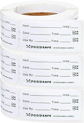3 rolls of food storage label, 900 removable freezer labels, soluble food date labels, use for glass, metal, plastic containers, the refrigerator, the house, the restaurant.. Unlock access to a wide range of products with DIAYTAR NIGERIA's affordable e-commerce platform.