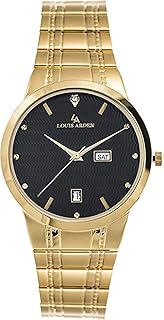 Analog stainless steel watch for men-La1506m-Blk-GLD, bracelet.. DIAYTAR NIGERIA connects your desires with reality through our affordable e-commerce platform and quick delivery.