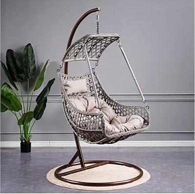 Blue River Interior and exterior furniture furniture comfortable wicker chair (random pillow), brown and gray, designs for each modern house (400) (gray).. Get access to thousands of affordable products only on DIAYTAR Nigeria.
