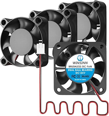 Winsin 40 mm 24 V Fan without double bearing double bearing 4010 40 x 10 mm - high speed - line length 1 m (pack of 4).. Shop with purpose and save with DIAYTAR NIGERIA's extensive platform and nationwide delivery service.