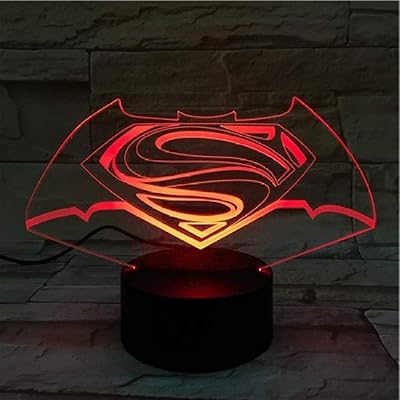 3D LED night light with the design of Superman and Batman characters and the Superman and Batman logo with USB port, ideal as a birthday gift for boys and children.. Shop confidently with Nigeria's most trusted e-commerce platform, offering swift and affordable delivery.