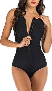 Swimsuit A sleeveless room with zipper on the front rushguard for women.. DIAYTAR NIGERIA brings the market to your screen with thousands of affordable products delivered to your door.