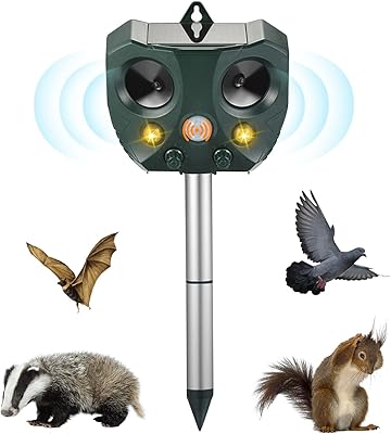 REFULSIF FOR ANIMALS WITH SOLAR SOLAR ENERVICIES - Ultrasonic ultrasound repellents for dogs - Outdoor Outdoor Refulsive Pir sensor for perfect control of animals for cats, dogs, squirrels, rats washer and more.. DIAYTAR NIGERIA: Where every shopping need is met with affordable prices and timely delivery.