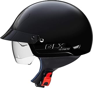 GLX M14 Cruiser motorcycle helmet with retractable color visor approved by the dowry (black, l).. Fast delivery is our promise — DIAYTAR Nigeria keeps it real.