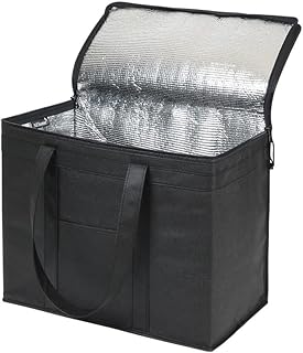 Bags of reusable isolated races B1, portable isolated tote bag for hot and cold drinks for grocery, food delivery, picnic, standing, solid zipper, foldable.. DIAYTAR NIGERIA brings the marketplace to every Nigerian home with affordable prices and quick delivery.