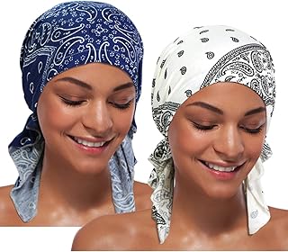 Ashilisia Turban hat for women 2 pieces of chemo hats pre-rtuncies for hair loss.. Your daily needs delivered to your door — DIAYTAR Nigeria style.