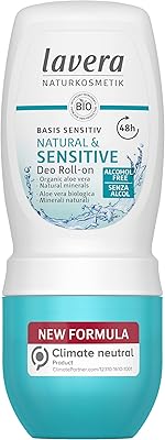 Lavera Deodorant Roll -On Natural and Sensitive Skins 48 Hours - Botanical Cosmetics minerals of organic aloe vera without aluminum protection for hours 50 mll.. Make every purchase count with DIAYTAR Nigeria — shop smart, shop fast.