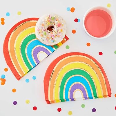 Ray Over the Rainbow ginger paper towels, 16 pieces, rainbow and gold.. Need it fast? Need it cheap? Choose DIAYTAR Nigeria.