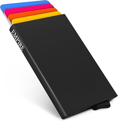 Empire Cartes Cartes, Men's wallet, Men's credit card holder, RFID/NFC blocking, small wallet for women, fine men's wallet, simple wallet for men and women, jet black.. DIAYTAR NIGERIA brings the nation's largest product catalog to your doorstep at prices you'll appreciate.
