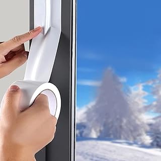White cutting cutting ribbon for window, insulating ribbon to block cold air currents, dust, rain and window insulation, without residues, 2 inches x 20 meters.. DIAYTAR Nigeria brings you closer to everything you need — fast delivery, low costs, and variety.