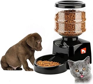 Automatic 5.5 L pet feeder with LCD screen, large intelligent food dispenser for dogs, cats, pet products.. Big savings, small wait times — shop now at DIAYTAR Nigeria.