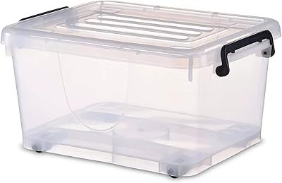Apid 42 l plastic storage tank with cover and casters.. Experience the convenience of online shopping with DIAYTAR NIGERIA's reliable 5-8 day delivery service.
