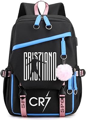 Cristiano Ronaldo CR7 backpack with USB CR7 port, backpack for CR7 laptop, cosplay travel backpack, relaxed daily backpack, kawaii cartoon backpack for school - Blue.. Navigate through thousands of products at pocket-friendly prices with DIAYTAR NIGERIA's easy-to-use platform.