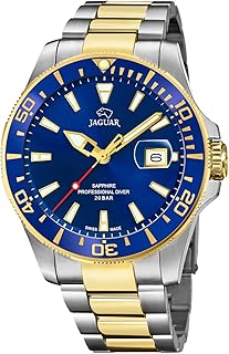 Men's watch The Executive Collection Jaguar Model J863/C, Blue Case, two.5 mm two -tone steel bracelet J863/C.. DIAYTAR NIGERIA revolutionizes online shopping with competitive prices and reliable 5-8 day delivery.