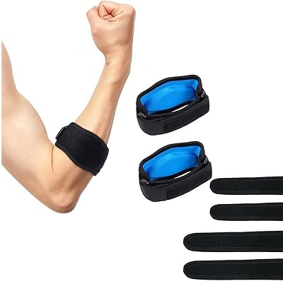 2 pieces of tennis chop with 4 adjustable straps, end of tennis elbow for golfer for all men and women.. DIAYTAR NIGERIA: Creating access to affordable products for every Nigerian with our swift delivery service.