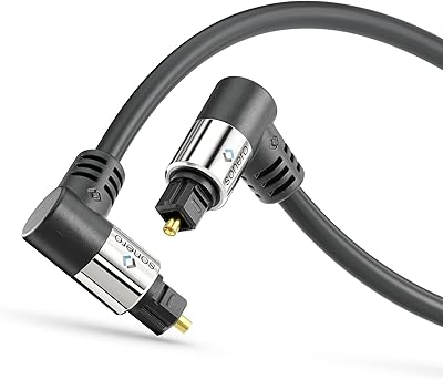 TOSLINK SONERO® Premium optical cable, 3.00 m long, gold plated, 2 90 -degree sheets, 360 degree rotary, black color.. Elevate your shopping experience with DIAYTAR NIGERIA's vast catalog and budget-friendly options.