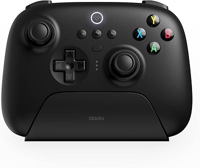 Ultra wireless controller 8 Bitdoo 2.4g with loading station, 2.4g controller for Windows, Android and Raspberry Pi (Black).. DIAYTAR NIGERIA delivers more than purchases - we deliver affordable shopping solutions within the week.