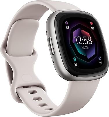 Intelligent Health and Fitting Health and Fitbit Fitness Watch, with integrated GPS and the latest health and fitness features, with a battery that lasts more than 6 days, compatible with Android and iOS - White color / Aluminum Platinum.. Your complete e-commerce destination, DIAYTAR NIGERIA combines variety with budget-friendly nationwide shipping.