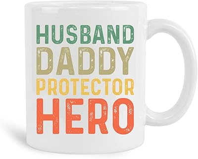 Daddy Hero husband cup for couples, 325 ml white ceramic coffee cups, gifts for fathers, papa gifts, Fathers' ideas... You choose it, we deliver it — DIAYTAR Nigeria makes shopping easy.