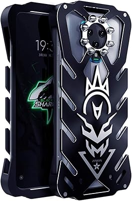 Large box black Shark 3 case, Metallic aluminum body resistant to shocks and falls with a personalized hollow design, solid and durable shell for mobile phone Xiaomi Black Shark 3 6.66 inches - Black.. DIAYTAR NIGERIA: Your affordable gateway to thousands of products delivered within a week.