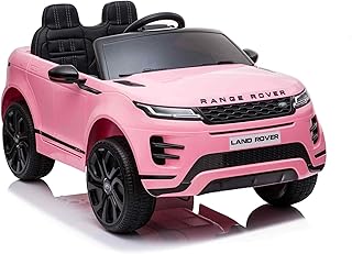 Driver car Evoque 12 V under official license for children in white by dirkbikes.. DIAYTAR NIGERIA: Where convenience meets affordability with delivery across Nigeria in under 8 days.