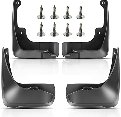 Lot of 4 front and rear replacement mudguards for Toyota Camry 2007 2008 2009 2010 2011 sedan (except SE model).. DIAYTAR NIGERIA combines affordability, variety, and convenience with nationwide delivery services.