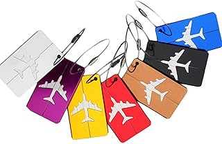 Luggage labels, 7 parts of luggage identification labels, work handbags and schools, in aluminum metal, suitable for travel (several colors).. Transform your shopping experience with DIAYTAR NIGERIA's vast product selection delivered at unbeatable prices.
