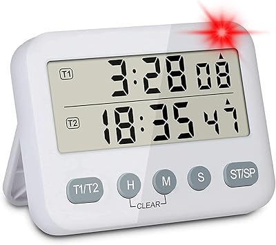 2 in 1 kitchen timer, digital kitchen timer, 24 -hour digital timer, large screen, rear support, kitchen suspension hole, shower, bathroom, children, teacher, magnetic countdown, white.. Discover why thousands choose DIAYTAR NIGERIA for affordable products delivered in less than a week.