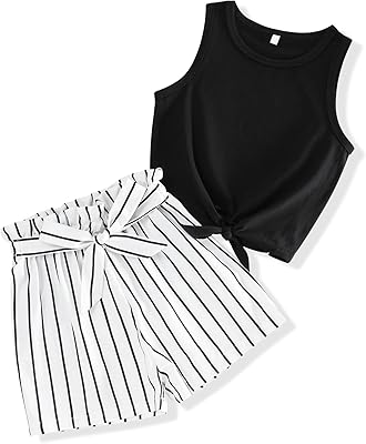 Fuermos Set of summer clothes for girls, united striped shorts, summer clothes for young children.. Nigeria's most loved e-commerce platform delivers affordable shopping solutions to your doorstep.