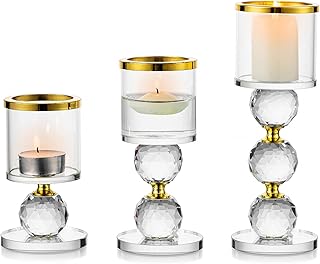 Sziqiqi Lot of 3 candlesticks crystal pillar.. DIAYTAR NIGERIA: Where thousands of products meet affordable prices and reliable 5-8 day delivery.
