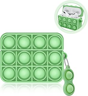 Airpods pro shell, 3D Pop Fidget Toys Soft Silicone Apple Airpods Pro 2021 New anti-dust shell, anti-shock, anti-stress, anti-animation with keychain (light green).. Transform your online shopping experience with DIAYTAR NIGERIA's affordable and diverse marketplace.